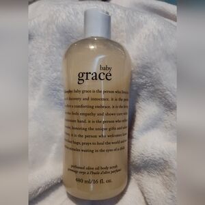 NWT! Philosophy Baby Grace Perfumed Olive Oil Body Scrub 16oz